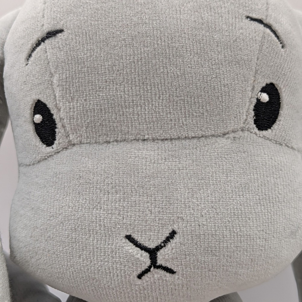 Effiki Bunny Rabbit Plush Just Hug Me Gray 2017 Dots 11" Made In Poland - Picture 5 of 11